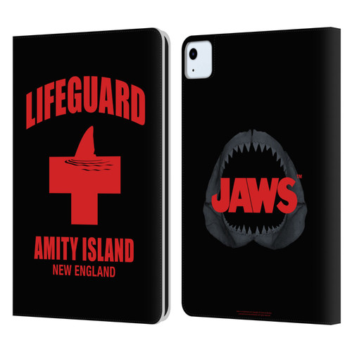 Jaws I Key Art Lifeguard Leather Book Wallet Case Cover For Apple iPad Air 2020 / 2022