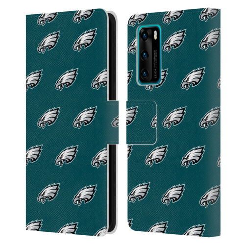 NFL Philadelphia Eagles Artwork Patterns Leather Book Wallet Case Cover For Huawei P40 5G