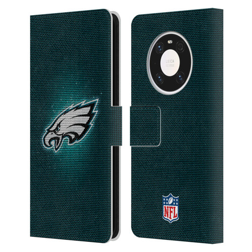 NFL Philadelphia Eagles Artwork LED Leather Book Wallet Case Cover For Huawei Mate 40 Pro 5G