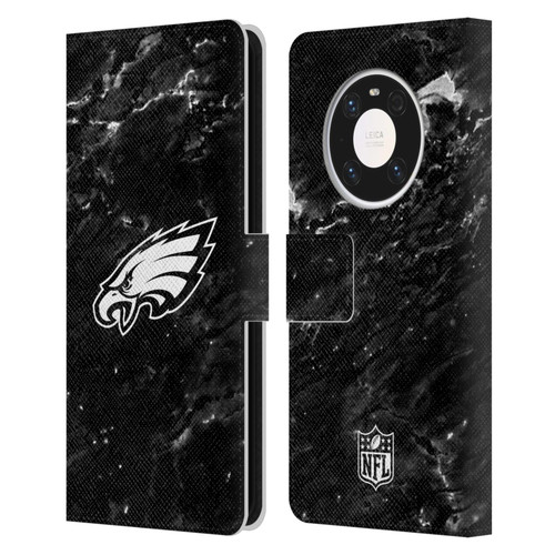NFL Philadelphia Eagles Artwork Marble Leather Book Wallet Case Cover For Huawei Mate 40 Pro 5G