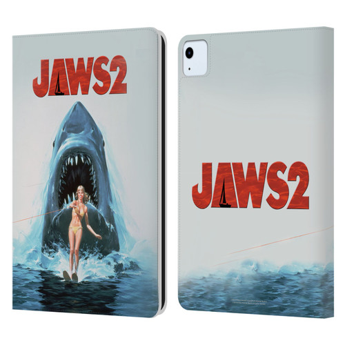 Jaws II Key Art Wakeboarding Poster Leather Book Wallet Case Cover For Apple iPad Air 2020 / 2022