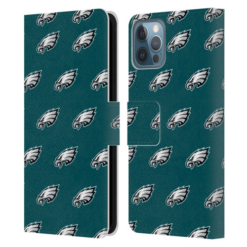 NFL Philadelphia Eagles Artwork Patterns Leather Book Wallet Case Cover For Apple iPhone 12 / iPhone 12 Pro