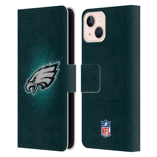 NFL Philadelphia Eagles Artwork LED Leather Book Wallet Case Cover For Apple iPhone 13