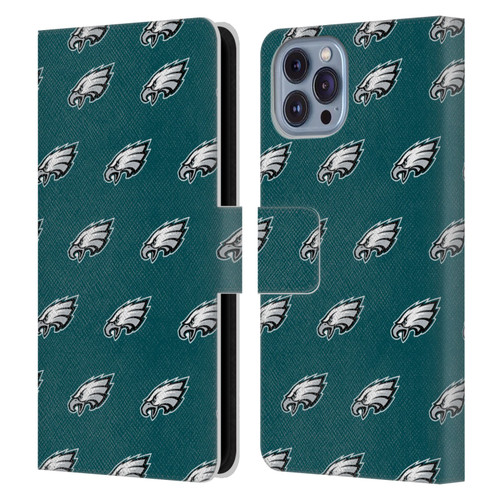 NFL Philadelphia Eagles Artwork Patterns Leather Book Wallet Case Cover For Apple iPhone 14
