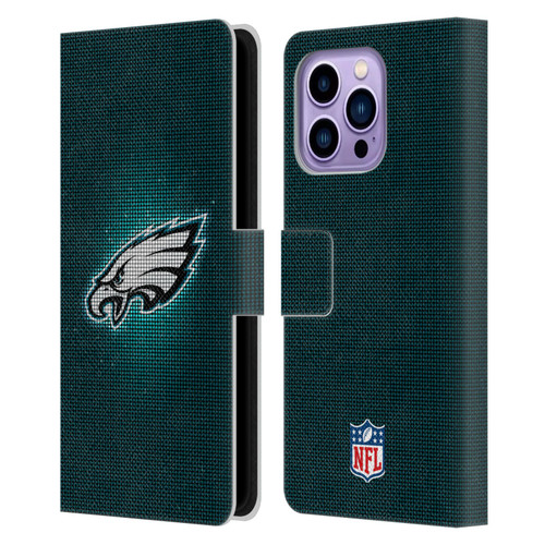 NFL Philadelphia Eagles Artwork LED Leather Book Wallet Case Cover For Apple iPhone 14 Pro Max