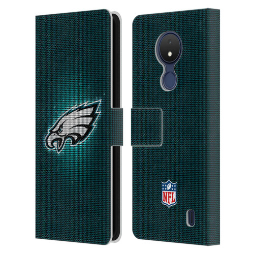NFL Philadelphia Eagles Artwork LED Leather Book Wallet Case Cover For Nokia C21