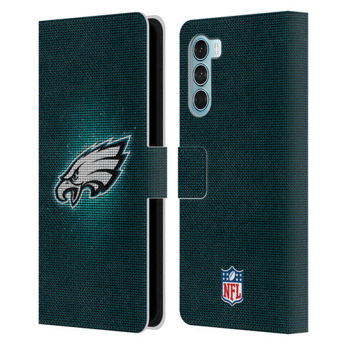 NFL Philadelphia Eagles Artwork LED Leather Book Wallet Case Cover For Motorola Edge S30 / Moto G200 5G