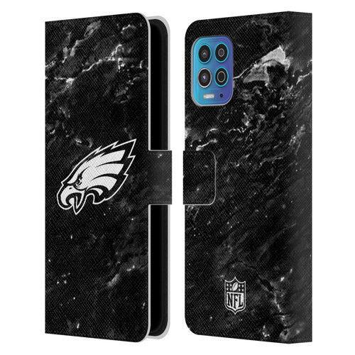 NFL Philadelphia Eagles Artwork Marble Leather Book Wallet Case Cover For Motorola Moto G100