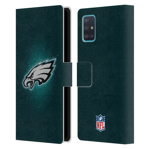 NFL Philadelphia Eagles Artwork LED Leather Book Wallet Case Cover For Samsung Galaxy A51 (2019)