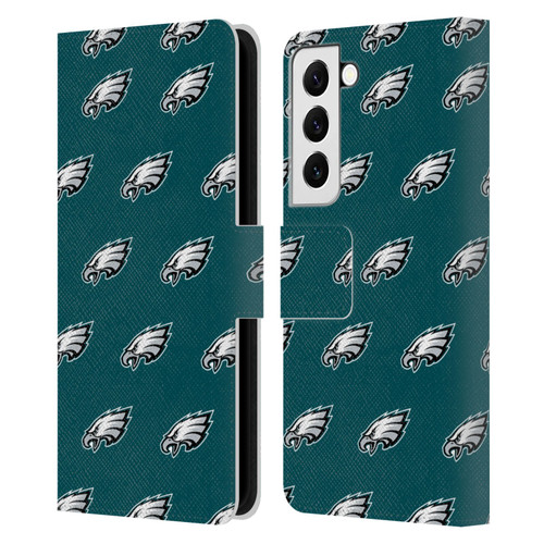 NFL Philadelphia Eagles Artwork Patterns Leather Book Wallet Case Cover For Samsung Galaxy S22 5G