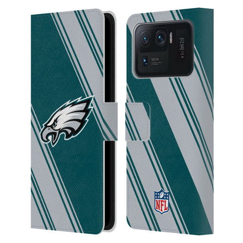 NFL Philadelphia Eagles Artwork Stripes Leather Book Wallet Case Cover For Xiaomi Mi 11 Ultra