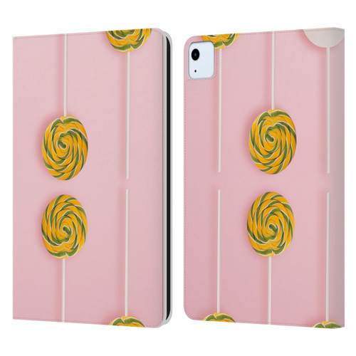Pepino De Mar Patterns 2 Lollipop Leather Book Wallet Case Cover For Apple iPad Air 11 2020/2022/2024