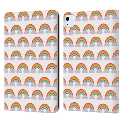 Pepino De Mar Rainbow Pattern Leather Book Wallet Case Cover For Apple iPad Air 11 2020/2022/2024