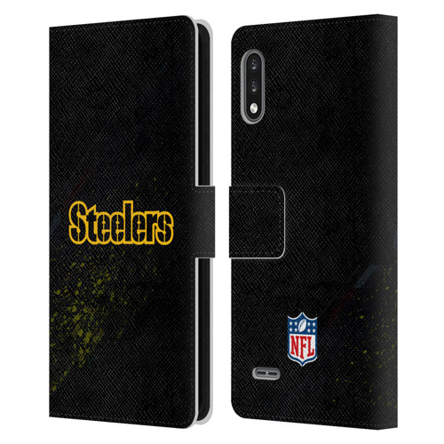 NFL Pittsburgh Steelers Logo Blur Leather Book Wallet Case Cover For LG K22