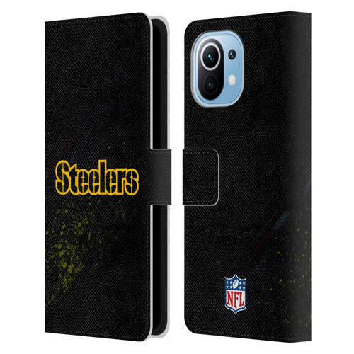 NFL Pittsburgh Steelers Logo Blur Leather Book Wallet Case Cover For Xiaomi Mi 11