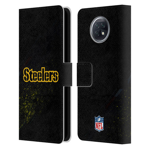NFL Pittsburgh Steelers Logo Blur Leather Book Wallet Case Cover For Xiaomi Redmi Note 9T 5G