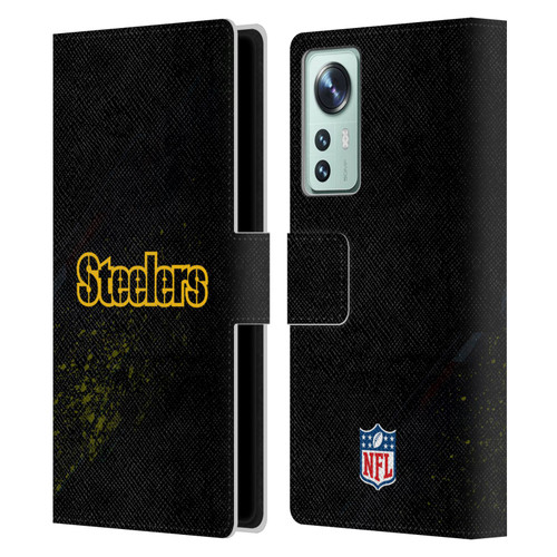NFL Pittsburgh Steelers Logo Blur Leather Book Wallet Case Cover For Xiaomi 12