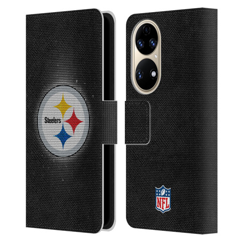 NFL Pittsburgh Steelers Artwork LED Leather Book Wallet Case Cover For Huawei P50