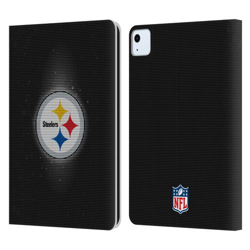 NFL Pittsburgh Steelers Artwork LED Leather Book Wallet Case Cover For Apple iPad Air 2020 / 2022