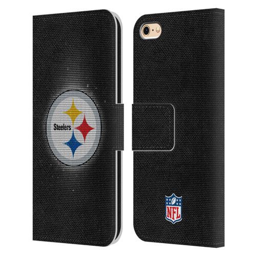 NFL Pittsburgh Steelers Artwork LED Leather Book Wallet Case Cover For Apple iPhone 6 / iPhone 6s
