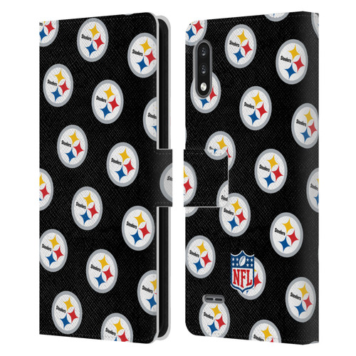 NFL Pittsburgh Steelers Artwork Patterns Leather Book Wallet Case Cover For LG K22