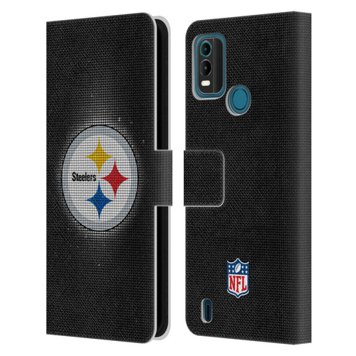 NFL Pittsburgh Steelers Artwork LED Leather Book Wallet Case Cover For Nokia G11 Plus