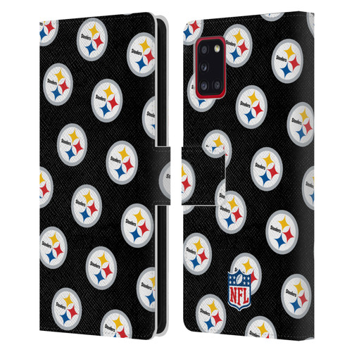 NFL Pittsburgh Steelers Artwork Patterns Leather Book Wallet Case Cover For Samsung Galaxy A31 (2020)
