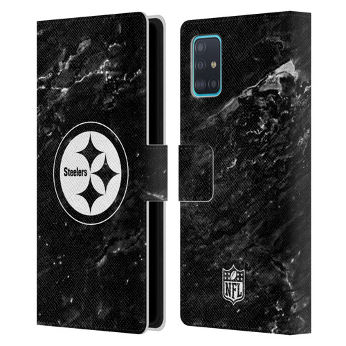 NFL Pittsburgh Steelers Artwork Marble Leather Book Wallet Case Cover For Samsung Galaxy A51 (2019)