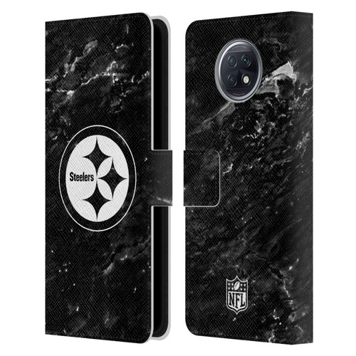 NFL Pittsburgh Steelers Artwork Marble Leather Book Wallet Case Cover For Xiaomi Redmi Note 9T 5G