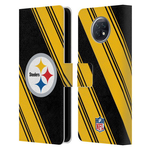 NFL Pittsburgh Steelers Artwork Stripes Leather Book Wallet Case Cover For Xiaomi Redmi Note 9T 5G