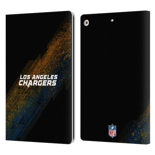 NFL Los Angeles Chargers Logo Blur Leather Book Wallet Case Cover For Apple iPad 10.2 2019/2020/2021