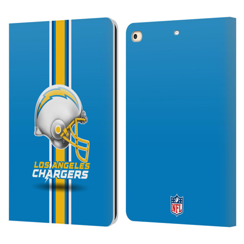 NFL Los Angeles Chargers Logo Helmet Leather Book Wallet Case Cover For Apple iPad 9.7 2017 / iPad 9.7 2018