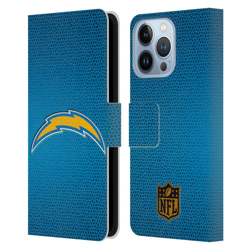 NFL Los Angeles Chargers Logo Football Leather Book Wallet Case Cover For Apple iPhone 13 Pro