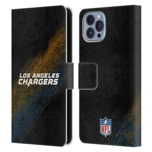 NFL Los Angeles Chargers Logo Blur Leather Book Wallet Case Cover For Apple iPhone 14