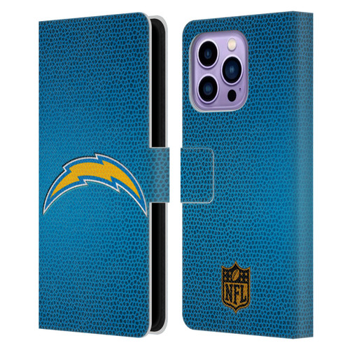 NFL Los Angeles Chargers Logo Football Leather Book Wallet Case Cover For Apple iPhone 14 Pro Max