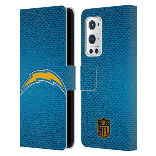 NFL Los Angeles Chargers Logo Football Leather Book Wallet Case Cover For OnePlus 9 Pro