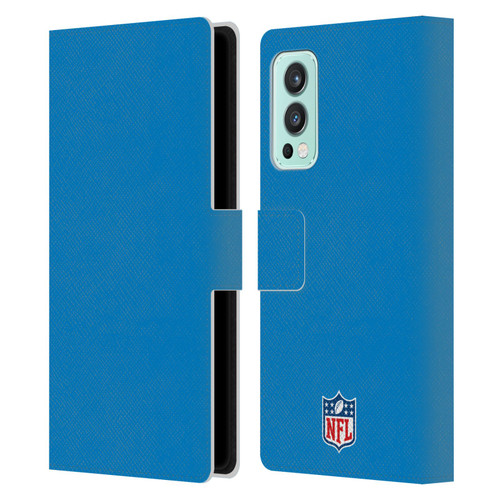 NFL Los Angeles Chargers Logo Stripes Leather Book Wallet Case Cover For OnePlus Nord 2 5G