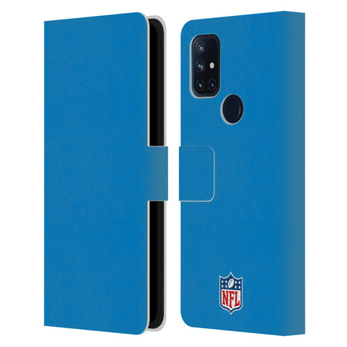 NFL Los Angeles Chargers Logo Stripes Leather Book Wallet Case Cover For OnePlus Nord N10 5G