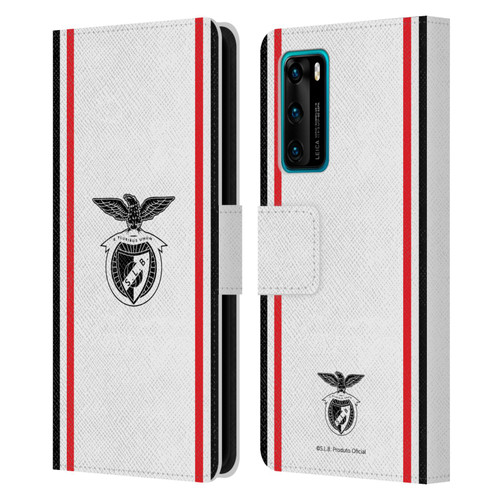 S.L. Benfica 2021/22 Crest Kit Away Leather Book Wallet Case Cover For Huawei P40 5G