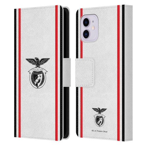 S.L. Benfica 2021/22 Crest Kit Away Leather Book Wallet Case Cover For Apple iPhone 11