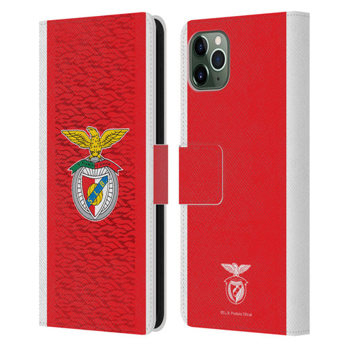 S.L. Benfica 2021/22 Crest Kit Home Leather Book Wallet Case Cover For Apple iPhone 11 Pro Max