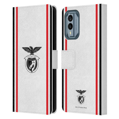 S.L. Benfica 2021/22 Crest Kit Away Leather Book Wallet Case Cover For Nokia X30