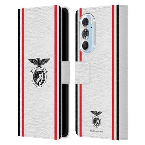 S.L. Benfica 2021/22 Crest Kit Away Leather Book Wallet Case Cover For Motorola Edge X30