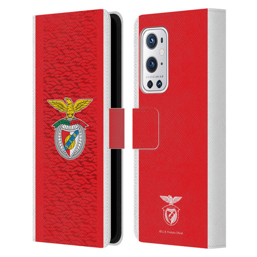 S.L. Benfica 2021/22 Crest Kit Home Leather Book Wallet Case Cover For OnePlus 9 Pro