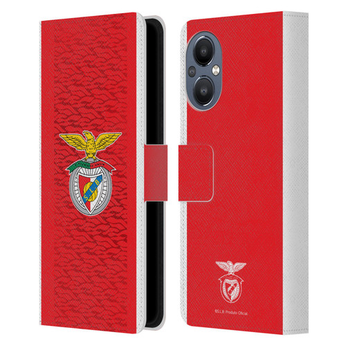 S.L. Benfica 2021/22 Crest Kit Home Leather Book Wallet Case Cover For OnePlus Nord N20 5G