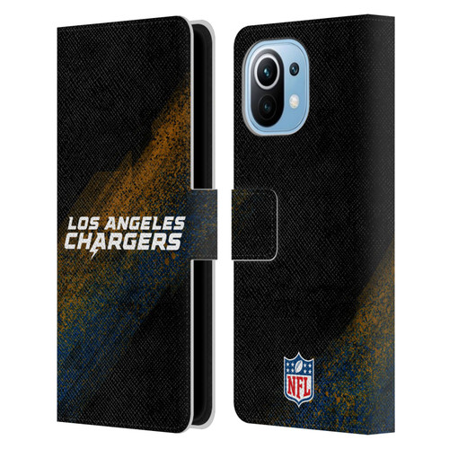 NFL Los Angeles Chargers Logo Blur Leather Book Wallet Case Cover For Xiaomi Mi 11