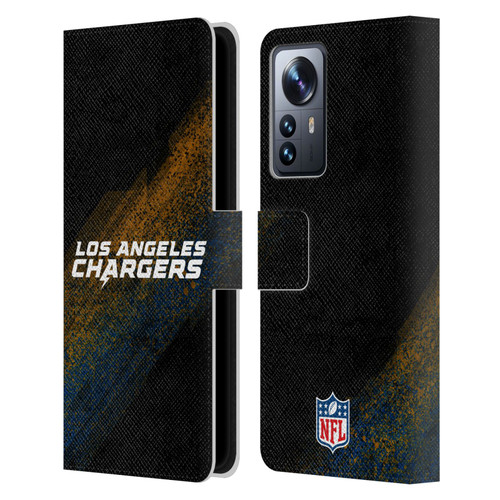 NFL Los Angeles Chargers Logo Blur Leather Book Wallet Case Cover For Xiaomi 12 Pro