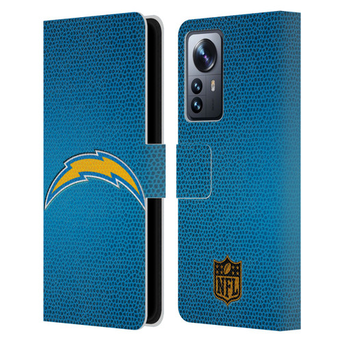 NFL Los Angeles Chargers Logo Football Leather Book Wallet Case Cover For Xiaomi 12 Pro
