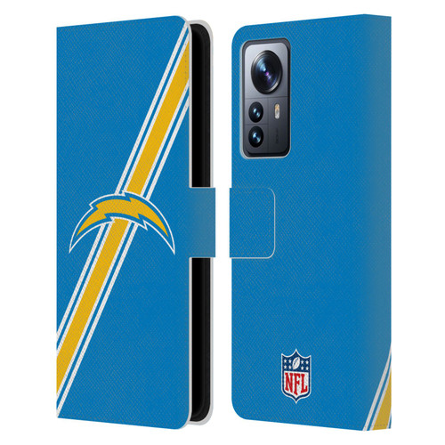 NFL Los Angeles Chargers Logo Plain Leather Book Wallet Case Cover For Xiaomi 12 Pro
