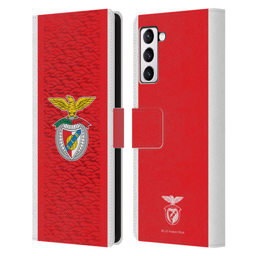 S.L. Benfica 2021/22 Crest Kit Home Leather Book Wallet Case Cover For Samsung Galaxy S21+ 5G